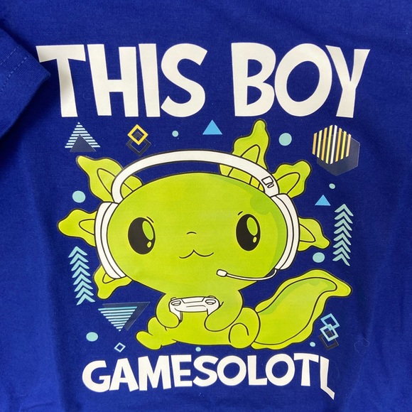 Child’s Sz-S/M/7 & M/L/10 Graphic T-Shirt w/Green Gaming Monster/Alien Character - Picture 4 of 16